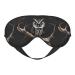 Late Night Owl Unisex Elastic Adjustable Buckle Design Blackout Sleep Eye Mask for Home Travel Yoga Office Nap