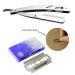 Buy Sicastar Stainless Steel Folding Straight Razor - Single Edge Replaceable Blades - Perfect for All Double Edge Blades - International Shipping - Buy Online on GoSupps.com