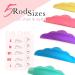Colorful Amber Lash Rods for Eyelash Lifting - 5 Curl Sizes, Durable Silicone, Easy Application - Buy Online on GoSupps.com
