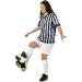 SATINIOR Men's Official Uniform Black/White Stripe Referee Shirt 3XL + Whistle Set | Pro-Style V-Neck Officiating Jersey for Basketball, Football, Soccer - Buy Online on GoSupps.com