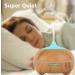 Hantoc 550ml Aroma Diffuser & Humidifier - Ultrasonic Aromatherapy with 7 LED Colors Timer Waterless Auto Switch for Home Office Yoga & Spa - White - Buy Online on GoSupps.com