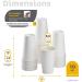 GOURMEX 1000 Disposable Coffee Cups | White Paper Cups Disposable Hot Cups | Ideal for Home Work and to-Go | Fits with Coffee Cups Disposable Lids (10oz) - Buy Online on GoSupps.com