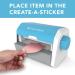 Xyron Create-a-Sticker  5" Sticker and Label Maker Machine for Small Business and DIY Crafts  Includes Permanent Adhesive  Pre-Loaded (0501-05-10A)  9.055" x 5.709" x 5.906" - Buy Online on GoSupps.com