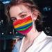 Rainbow Printed Disposable Face Masks for Kids/Adults - 50 PCS - High Breathability & Ventilation - Buy Online on GoSupps.com