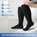 Hotfiary Plus Size Compression Stockings for Men & Women | 20-30mmHg Wide Calf Knee-High Compression for Circulation | Extra Large Closed Toe Black 6XL - Buy Online on GoSupps.com