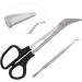 Toenail Scissors Large Nail Clippers Stainless Steel Professional Use Oblique Mouth Design Ergonomic Unique Design with Nail Picker for The Elderly for Adults - Buy Online on GoSupps.com