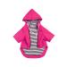 Minezi hundred coat with reflective buttons and zippers wind and rainlow adjustable cord removable hood- pink-xxl XXL (breast circumference: 86-98cm) pink
