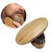 BESTOMZ Beard Brush with Round Wooden Handle and Natural Soft Horse Hair Bristles