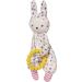 Manhattan Toy Cherry Blossom Baby Bunny Mini Blankie with Silicone Teether - Soothing and Safe for Babies - Buy Online on GoSupps.com