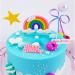 KRISMYA Rainbow Cloud Cake Topper Soft Pottery Rainbow Cake Topper Cupcake Topper for Boys Girls Birthday Decorations Baby Shower Wedding Party Favors Supplies - Buy Online on GoSupps.com