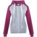 Bigfanshu Womens Sweatshirts Hoodie Long Sleeve Hoody Lady Zipper Pockets Patchwork Sweatshirt Woman Sports Jacket Pink - Buy Online on GoSupps.com