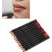 12-Pack Lip Liner Contour Pen Waterproof AntiSmudge Matte Lipstick Makeup Tool Set - Buy Online on GoSupps.com