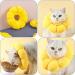 Adjustable Cat Recovery Collar- Dog Cat Collar Cute Cat Donut Collar Neck Cat Cones After Surgery Cone After Surgery Elizabethan Collars for Kitten Dog Pet Yellow S - Buy Online on GoSupps.com