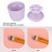 Shop Premium Makeup Brush Cleaner Mat - Silicone Cleansing Pad & Scrubber | Portable Tool for Brushes & Sponges - Purple - Buy Online on GoSupps.com