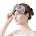 Heart Leopard Pattern Sleep Mask for Women | Adjustable Eye Shades with Elastic Strap - Shop Now for International Shipping - Buy Online on GoSupps.com