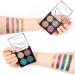 AKARY 4-Colors Glitter Eyeshadow Palette - Ultra Pigmented Long Lasting & Waterproof Mini Makeup for Stunning Eye Looks | Shop Internationally - Buy Online on GoSupps.com