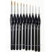 Detail Paint Brushes Set 10pcs Miniature Brushes for Fine Detailing & Art Painting - Acrylic  Watercolor Oil Models  Warhammer 40k.