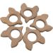 Wendysun 10pcs Cartoon Fox Wood Teether - Natural Baby Teething Nursing Beech Toy - Buy Online on GoSupps.com