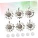 COHEALI 10 Sets Flower Accessories Glass Tray Sunflower Pendant Charm Diy Acceories Daisy Popularity Billet - Buy Online on GoSupps.com