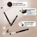 3-Piece Eyebrow Brush Set - Angled Spoolie, Precision Flat Definer, Small Shader - Cruelty-Free Synthetic Bristles - Perfect for Gel, Powder, Wax, and Pomade Application - Buy Online on GoSupps.com