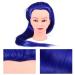 High Quality Durable Multifunctional Art Fibers Training Head - Sapphire Blue for Professional Hairstyling & Cosmetology - Buy Online on GoSupps.com