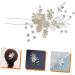 FRCOLOR Pearl Hair Pin Bridal Crystal Hair Clip Rhinestone Barrettes Headpiece for Women Bridal Hair Comb Bridal Hair Accessories Flower Girl Hair up Rhinestone Rhinestones Bride - Buy Online on GoSupps.com