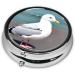Cute Seagull Round Pill Box | 3 Compartment Organizer | Portable Travel Pill Box for International Shipping - Buy Online on GoSupps.com