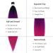 Prestretched Ombre Braiding Hair Extensions for Braids - 24 Inch 6 Packs - Black Pink Purple Ombre - Buy Online on GoSupps.com