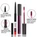 Matte Dark Purple Lip Liner and Lipstick Set - Deep Berry Burgundy 24H Waterproof Long Lasting - 2pcs Lip Liner and Lipstick Makeup Set - Buy Online on GoSupps.com