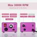 Professional Nail Drill Machine 30000 RPM with Foot Pedal | Manicure Pedicure Kit for Acrylic Nails | Electric Nail File with 6 Drill Bits and 106 Sanding Bands - Buy Online on GoSupps.com