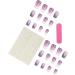 Spring and summer flash nail tips wearable nails taro purple nail art French nail tips white edge European and American wearable nails false nail patches 1 count (Pack of 1) - Buy Online on GoSupps.com