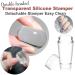 French Tip Nail Stamper Set - Double Sided Clear Silicone Stampers for DIY Nail Art - Includes Scraper - 2 Pack - Buy Online on GoSupps.com