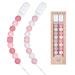 Pacifier Clips for Baby Boys Girls Paci Clip Holder Birthday Gift 2 Pack (Pink)
