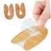FRCOLOR 6 Pairs Transparent Heel Pad Eyelash Mascara Brush Doll Socks Insoles for Plantar U- Shaped Heel Pad Exercise Accessories Half Women's Heel Cover Internal Heightening - Buy Online on GoSupps.com