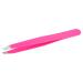 Nipple Solingen tweezers with a sloping tip |Pink |Stainless steel rustproof |9.5 cm length |Plucking the eye brows |Pinchette Spitz |For precise hair removal 1 piece (1 Pack)