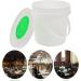 Veemoon 1-Liter White Plastic Bucket with Handle & Cover - All-Purpose Food Storage Solution - Buy Online on GoSupps.com