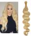 Mila 28 "/70cm Real Hair Tress Blond Board 613# Hair extension Wave Body Wave Style 100% Remy Human Weaven Extensions 100g Body Wave 70cm