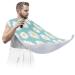 Daisies Flower Painting Beard Bib Apron Beard Bib Hair Catcher for Men Shaving and Trimming Non-Stick Waterproof Beard Cape Grooming Cloth with 2 Suction Cups Gifts for Men