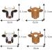 KIWILEPI Dessert Cupcake Toppers Cow Print Farm Birthday Decorations Western Cowboy and Cowgirl Theme 1st Wild West Rodeo Bday Party Supplies Highland Cow Decor Farm Animal Baby Shower Bull Riding Cute Cow 18 18.0 - Buy Online on GoSupps.com