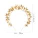 Minkissy Leaves Headband - Greek Goddess Costume Accessory for Weddings Pageants & Birthdays | Golden Luxury Hairpiece - Buy Online on GoSupps.com
