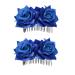 FRCOLOR Bridal Hair Accessories bridal Hair Pin rose flower hair clip tiara rose flower side side hair bridal tiara bridal headpieces for jewelry bride Flower Hair Accessories