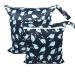 Trasun wet bag diaper bags naspocks wet and dry diaper bag waterproof washable organizer for toddler diapers travel gym beach pool (dolphin medium) dolphin m m