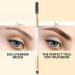 Docolor Duo Eyebrow Brush - Professional Angled Eye Brow & Spoolie Brush in White - Buy Online on GoSupps.com