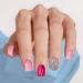 Short False Nails - Cute Red & Pink Square Press On Nails with Silver Glitter | 24 Pcs Acrylic Stick On Nails for Women & Girls - Buy Online on GoSupps.com