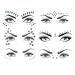 6 Sets Women Mermaid Face Gems Glitter Temporary Tattoo Stickers Crystal Glitter Stickers Rhinestone Rave Festival Face Jewels  Eyes Face Temporary Stickers Decorations for Costume Parties
