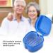 Denture Box for Artificial Teeth | Storage Box with Filter Sieve - Dark Blue | Ideal for Denture Care & Dental Devices - Buy Online on GoSupps.com