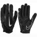 Nike Vapor Jet 7.0 Football Gloves Black White Size S