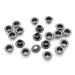 CRAFTMEMORE 4MM Hole 100PCS Grommets Eyelets for Shoes, Bead Cores, Clothes, Leather, Canvas (Gunmetal)