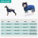 Leapbeast XL Blue Dog Bath Towel - Quick-Drying Highly Absorbent with Velcro Fastener & Adjustable Straps - Buy Online on GoSupps.com