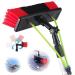 Photovoltaic Panel Cleaning Window Clean 3-12M Water Fed Telescopic Brush Extendable Cleaner Conservatory Roof Cleaning Tools 5M Rod 30Cm Brush Head